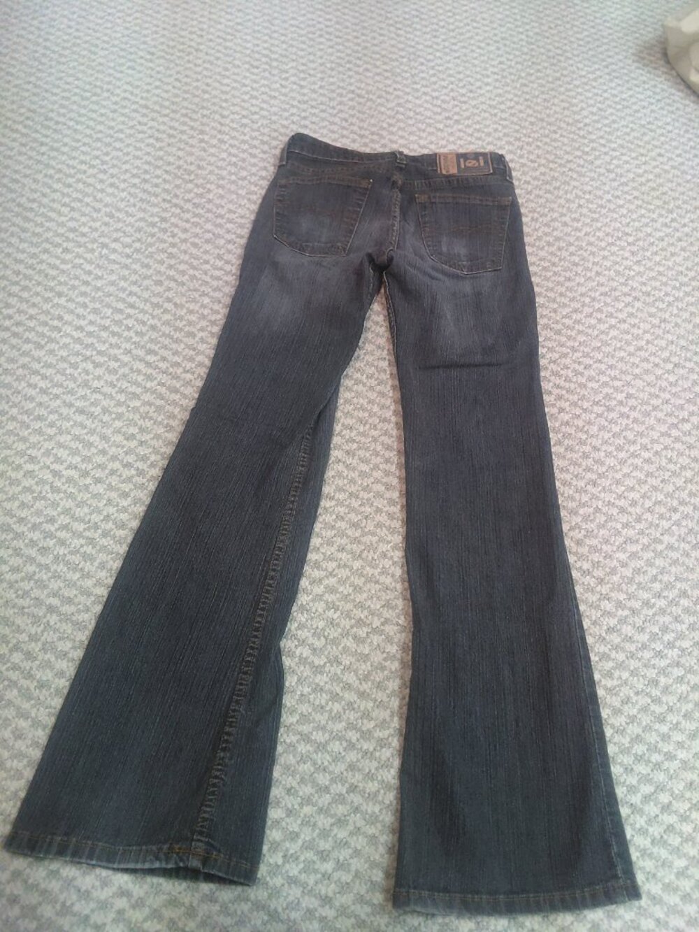 Vintage Y2K l.e.i jeans eDENIM >00/01 sz: 3 juniors low-rise - Picture 5 of 6